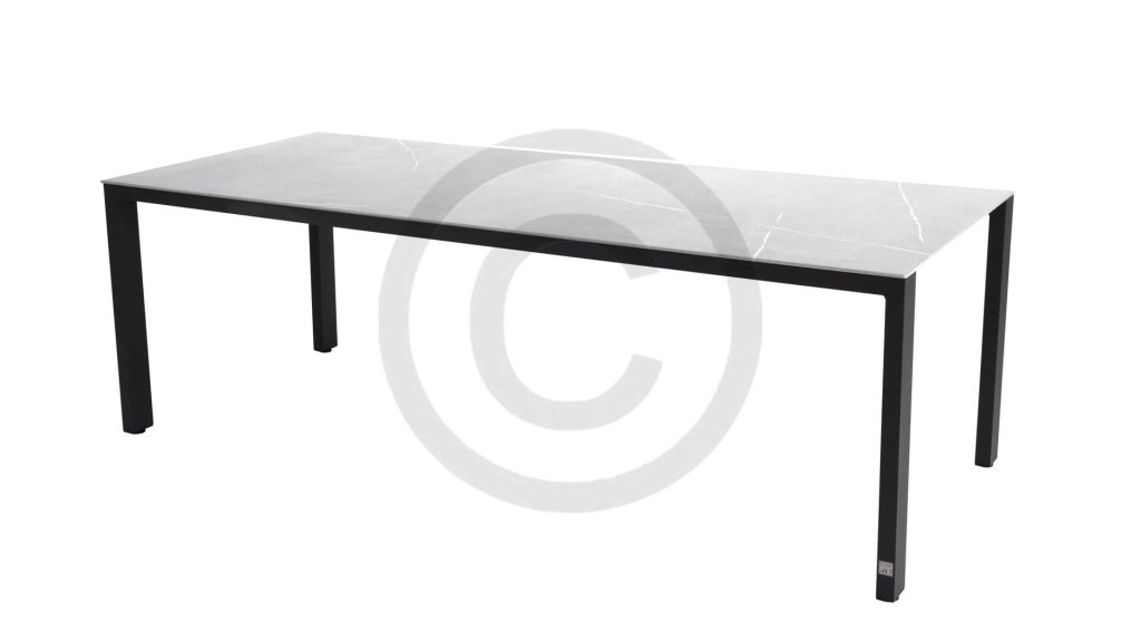 4seasons outdoor goa table anthracite ceramic light grey top 19547 19717