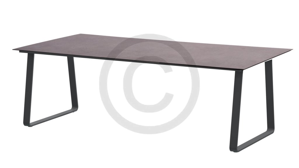 4seasons outdoor konos table antracite hpl dark grey