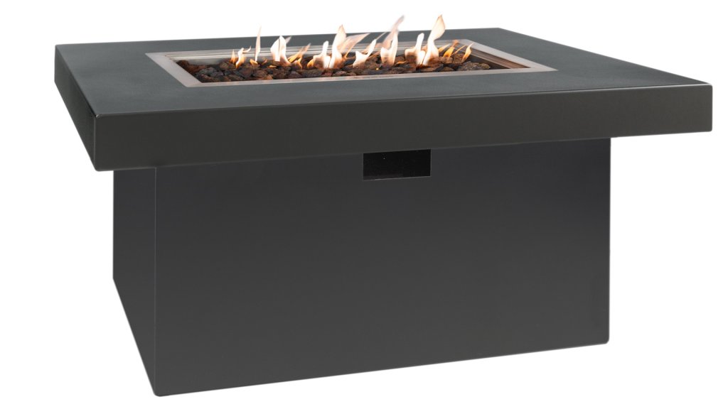 easyfires aluminium vuurtafel milano rechthoek antraciet
