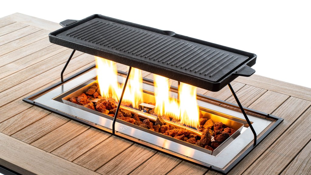 inbouwbrander grillplaat