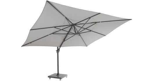 4 seasons outdoor hacienda zweefparasol 300x400cm mid grey 