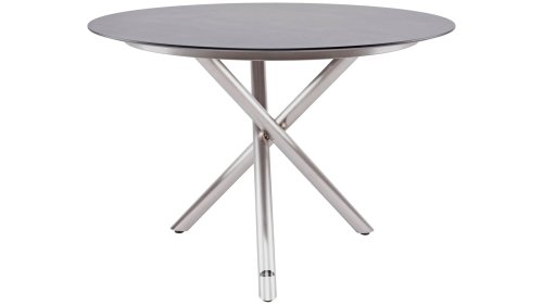 zebra mikado table stainless steel laminate beton 110cm