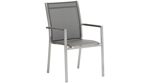 zebra one stacking chair textil dark grey