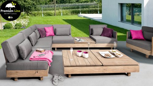 applebee module x loungeset teak