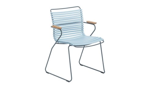 houe click dining met arm dusty light blue